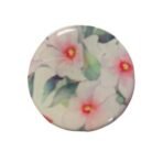 White Java Flower Phone Sticker