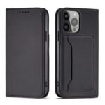 Strike Magnetic Wallet For iPhone 14/15 -Black
