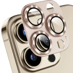 Camera Lens Protector For iPhone 12- Metal Golden
