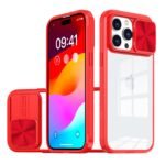 Fusion Transparent Case For iPhone-14Plus/15Plus=(Red)