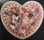 3D Diamond Love Phone Sticker-Gold - Image 2