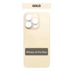 iPhone 14 Pro Max Back Glass AP.LOGO premium (Bigger Camera Hole) – Gold