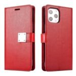 LUX Wallet Case for Apple iPhone 12/12 Pro-Red