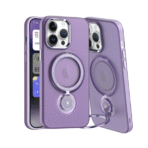 360 Rotating Magnetic Case for i Phone 14 Pro Max Purple