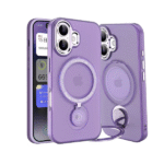 360 Rotating Magnetic Case for i Phone 16 Plus-Purple