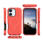 Defender Magnetic Magsafe for iPhone 16 Pro Red & Black