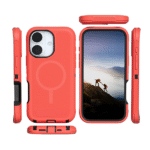 Defender Magnetic Magsafe for iPhone 16 Pro Red & Black