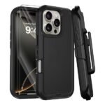 Defender Magnetic Megsafe With Belt Clip for iPhone 16 – Black