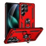 Elegant Hybrid Case for Samsung S24 Ultra Red