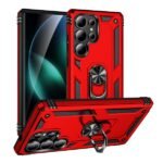 Elegant Hybrid Case for Samsung S24 Ultra Red