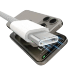 USB A-Type C Cell Fashion USA Super-Fast Charging Data Cable (Fiber 10ft) - Image 5