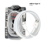 USB A-Type C Cell Fashion USA Super-Fast Charging Data Cable (Fiber 10ft) - Image 4