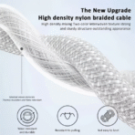 Type C- Lightening Cell Fashion USA Super-Fast Charging Data Cable (Fiber 6ft) - Image 2
