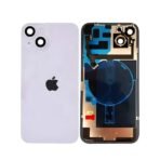 Back Glass with Wireless (NFC) MagSafe Magnet for iPhone 14 -Purple - Image 2