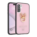 Candy Butterfly Ring Case for S25/S24 Pink