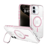 Leo Magsafe case camera stand For iPhone-16E/17E-Pink