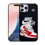 3D Air JD Shoe Case for iPhone 14 Pro Max - Black - Image 2