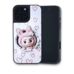 3D. Labubo with Magsafe For iPhone 16 Plus -White/Pink - Image 2