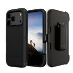 Defender Magnetic Megsafe With Belt Clip for iPhone 17 -Black - Image 2
