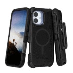 Defender magnatic magsafe with belt clip for Iphone-15ProMax – Black - Image 2