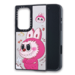 3D. Labubo case magsafe for SamsungGalaxy=S25 Ultra – Red/Pink