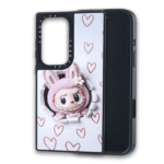 3D.Labubo case for Samsung galaxy-S23-White/Pink