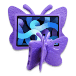 Butterfly Case with Pen Slot for iPad=Air/Air2pro=9.7inch(Purple)2017/2018
