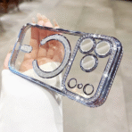 Magshine Glitter Magsafe Case For iPhone 16E/17E–Blue