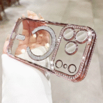 Magshine Glitter Magsafe Case For iPhone 16E/17E–Pink