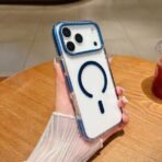 Aura Clear Magsafe Case For iPhone-11-blue