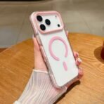 Aura Clear Magsafe Case For iPhone-11-pink