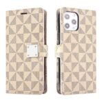 Axis Wallet Case For Iphone-14promax-Tringle Bige