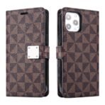 Axis Wallet Case For Iphone-14promax-Tringle Brown