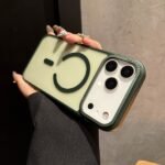 Nexus matte magsafe case for iphone-12/12pro-dark green